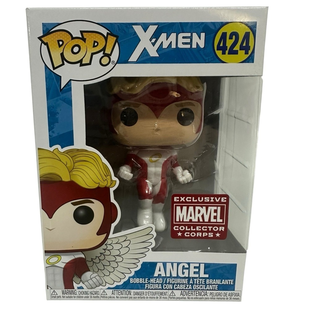 Funko Pop Heroes X-Men Angel 424 Marvel Collector Corps Exclusive Vinyl Figure